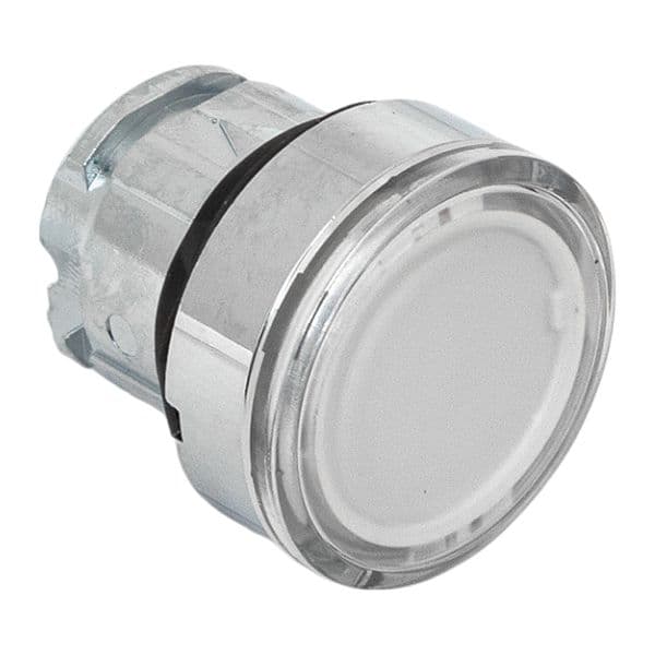 EKF Исполнительный механизм кнопки XB4 белый плоский возвратный без фиксации, с подсветкой IP65 — миниатюра 6
