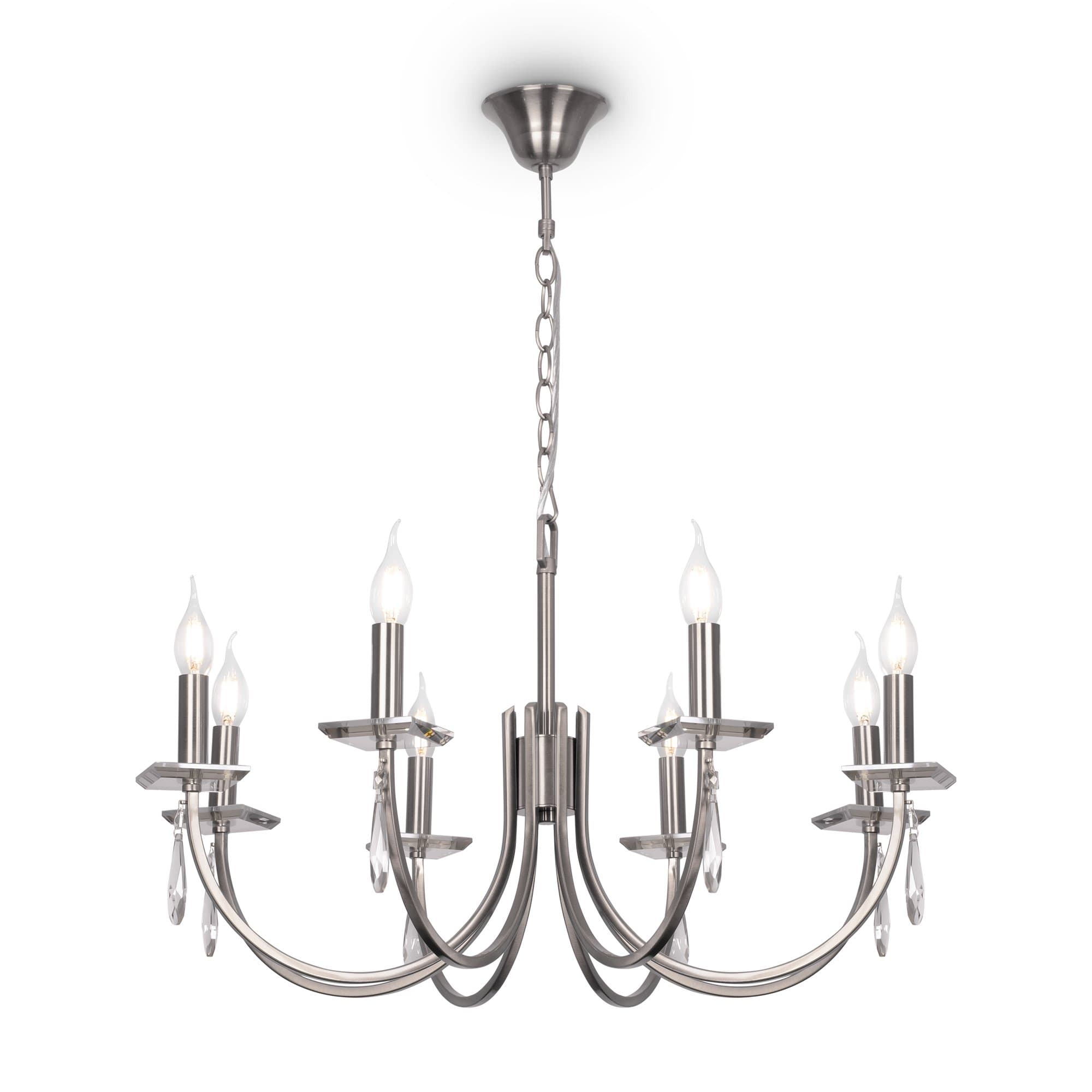 Freya Crystal Никель Люстра FR1006PL-08N — миниатюра 2