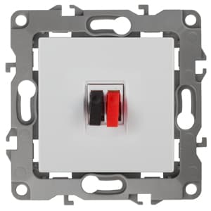 ЭРА 12-3111-01 Белый Розетка аудио, IP20, 12
