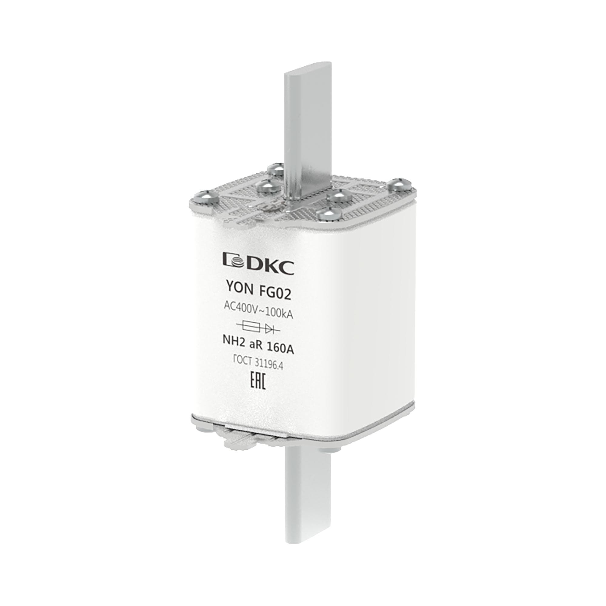 DKC Предохранитель YON ножевого типа FG2 160А 400V характеристика aR
