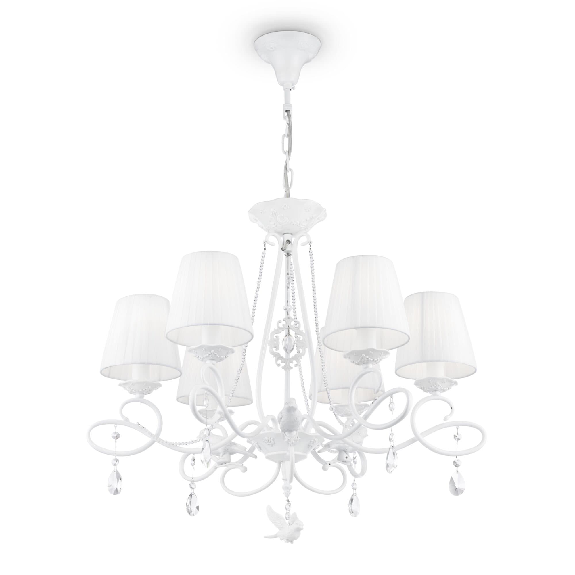 Maytoni Elegant Passarinho Жемчужный белый Люстра 6xE14 40W ARM001-06-W — миниатюра 3