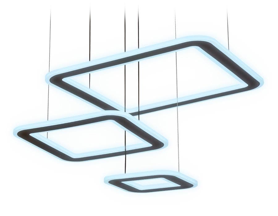 Ambrella Подвесной светодиодный светильник с пультом FA433 CF кофе 192W 630*470*590 (ПДУ РАДИО 2.4G) — миниатюра 2