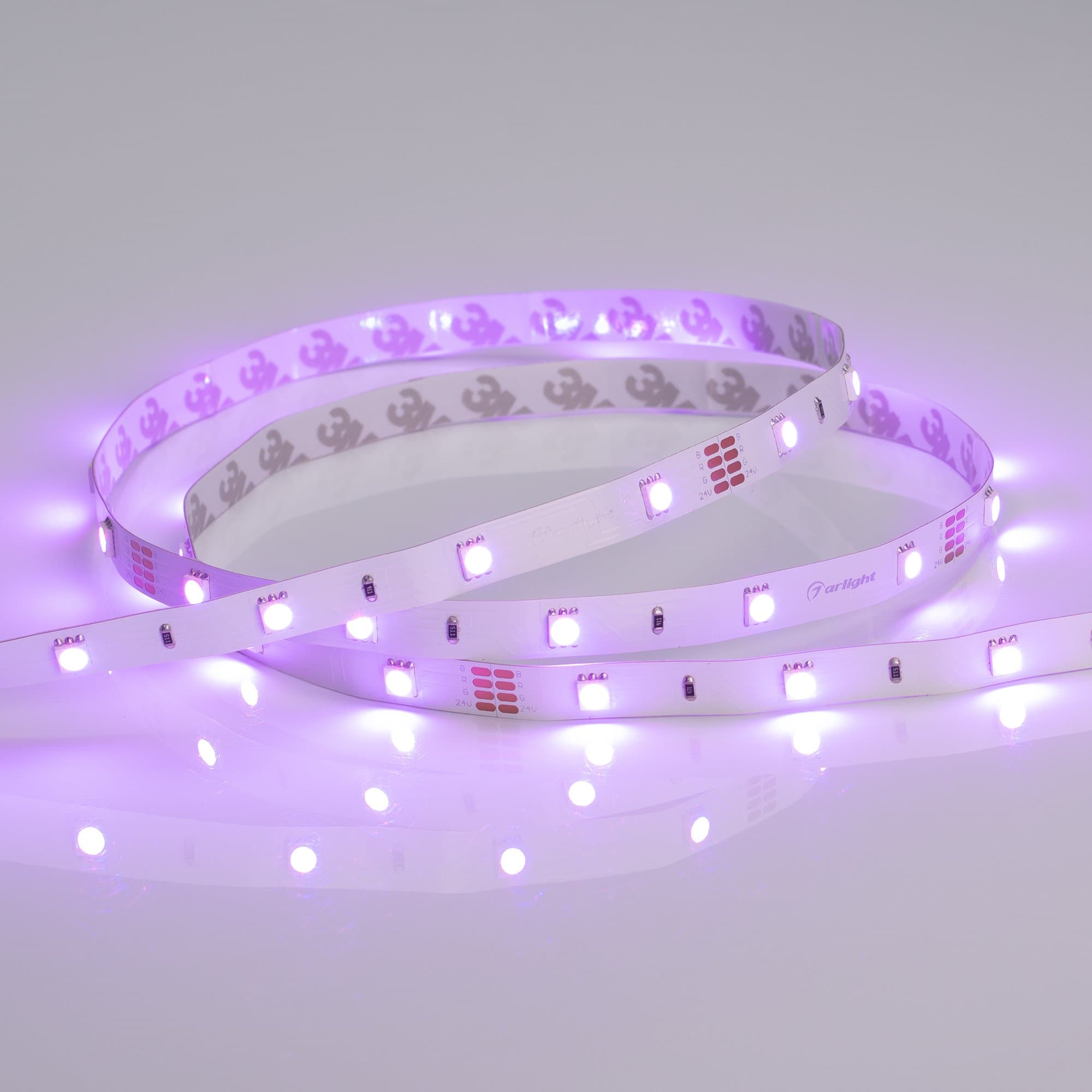 Arlight Светодиодная лента RT-B30-10mm 24V RGB (7.2 W/m, IP20, 5060, 5m) (Открытый) 022066(2) — миниатюра 2