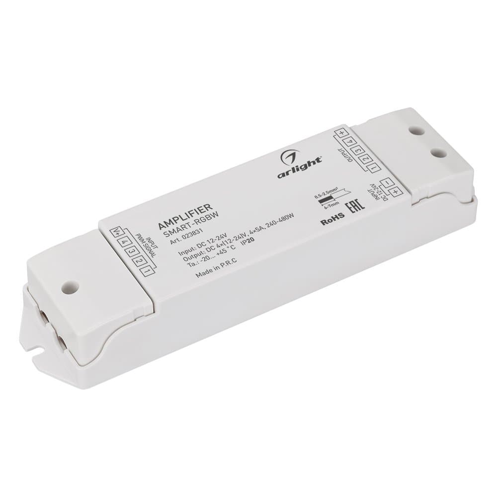 Arlight Усилитель SMART-RGBW (12-24V, 4x5A) (IP20 Пластик, 5 лет) 023831