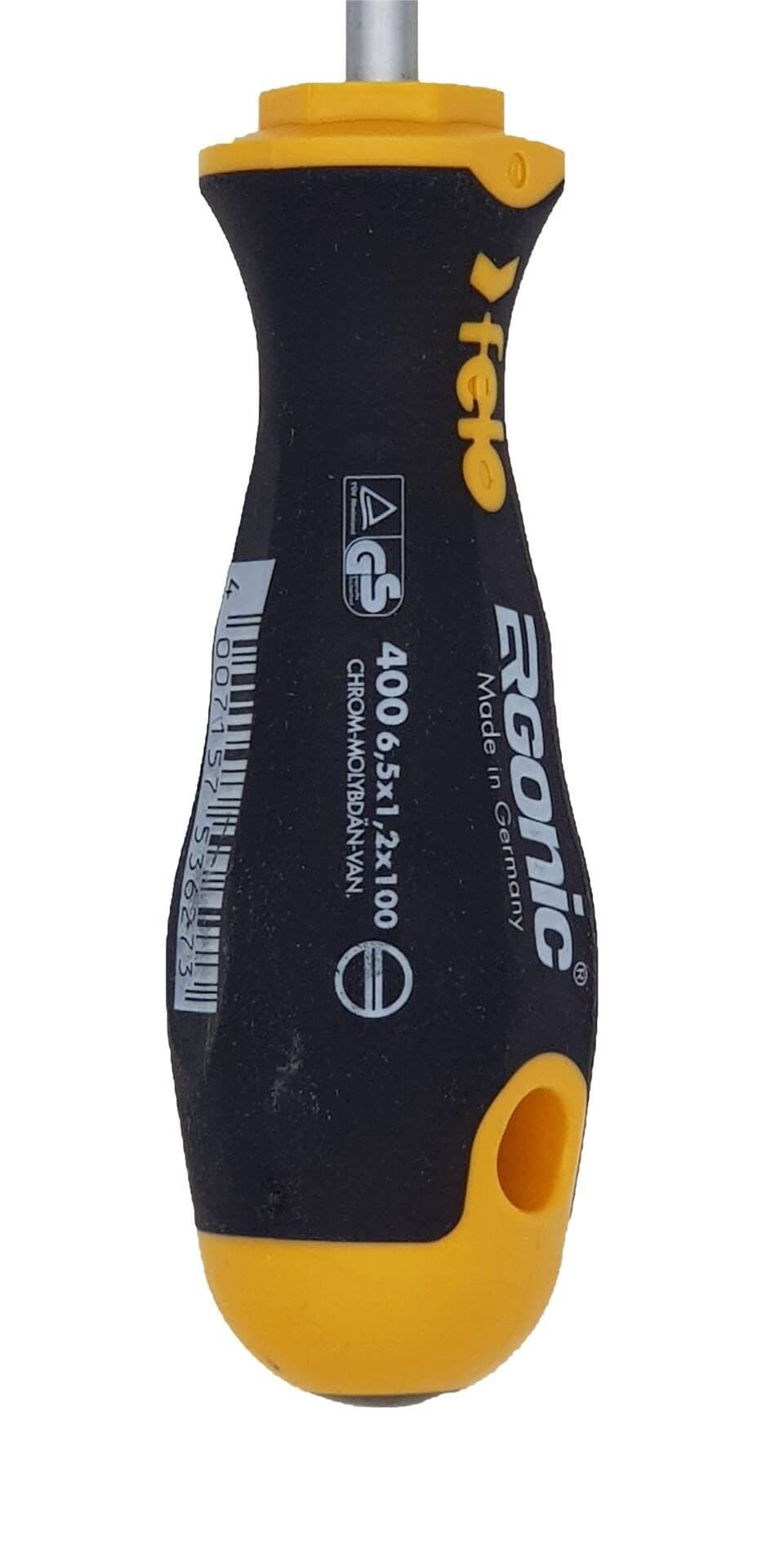 Felo Отвертка Ergonic плоская шлицевая 6,5X1,2X100 40065310 — миниатюра 3