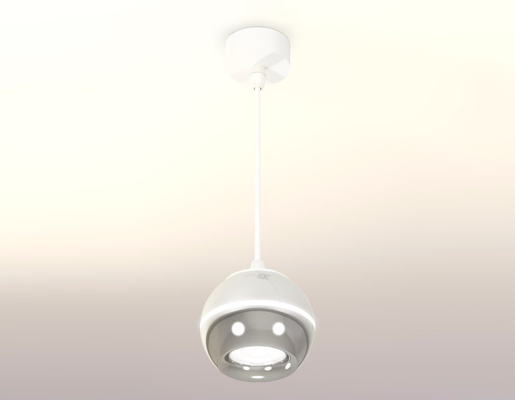 Ambrella Комплект подвесного светильника с дополнительной подсветкой XP1104001 PSL/SWH серебро полированное/белый песок MR16 GU5.3 LED 3W 4200K (A2301 — миниатюра 2