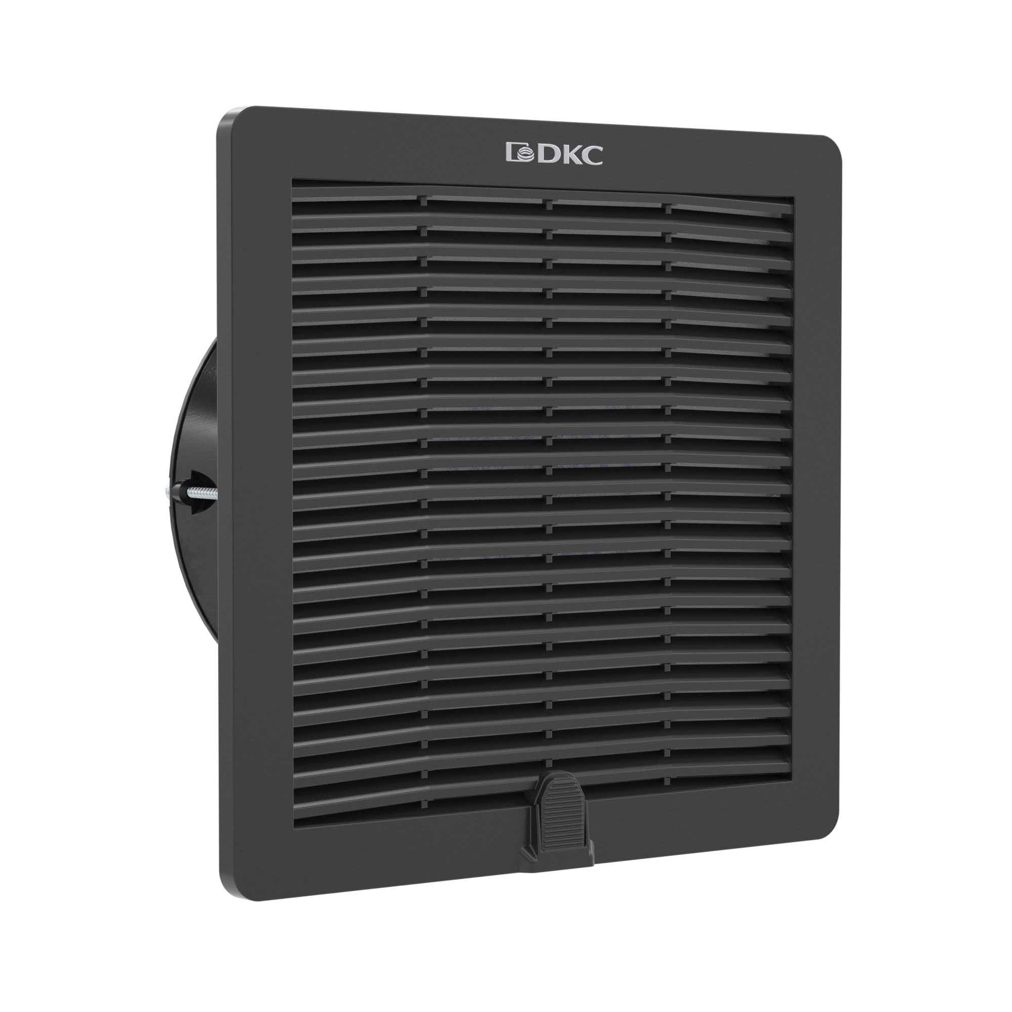 DKC Вентилятор с фильтром RV 160/190 м3/ч, 230 В, 252x252 мм, IP54, RAL9005 — миниатюра 1