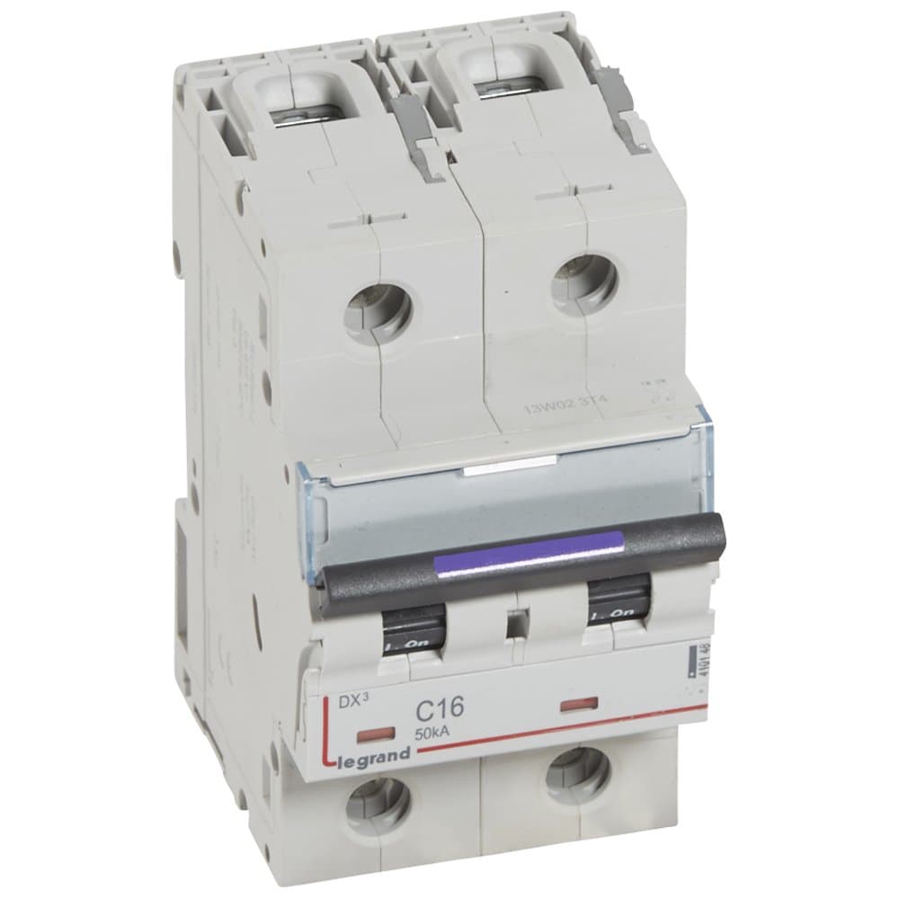 Legrand DX3 Автоматический выключатель 50кА 16А 2P C 410148 — миниатюра 1