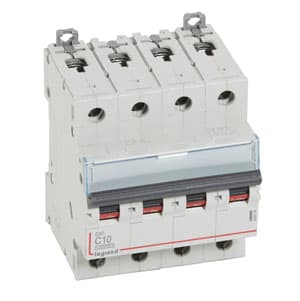 Legrand DX3 Автоматический выключатель 4P 10A (С) 10kA/16kA 409334 — миниатюра 2