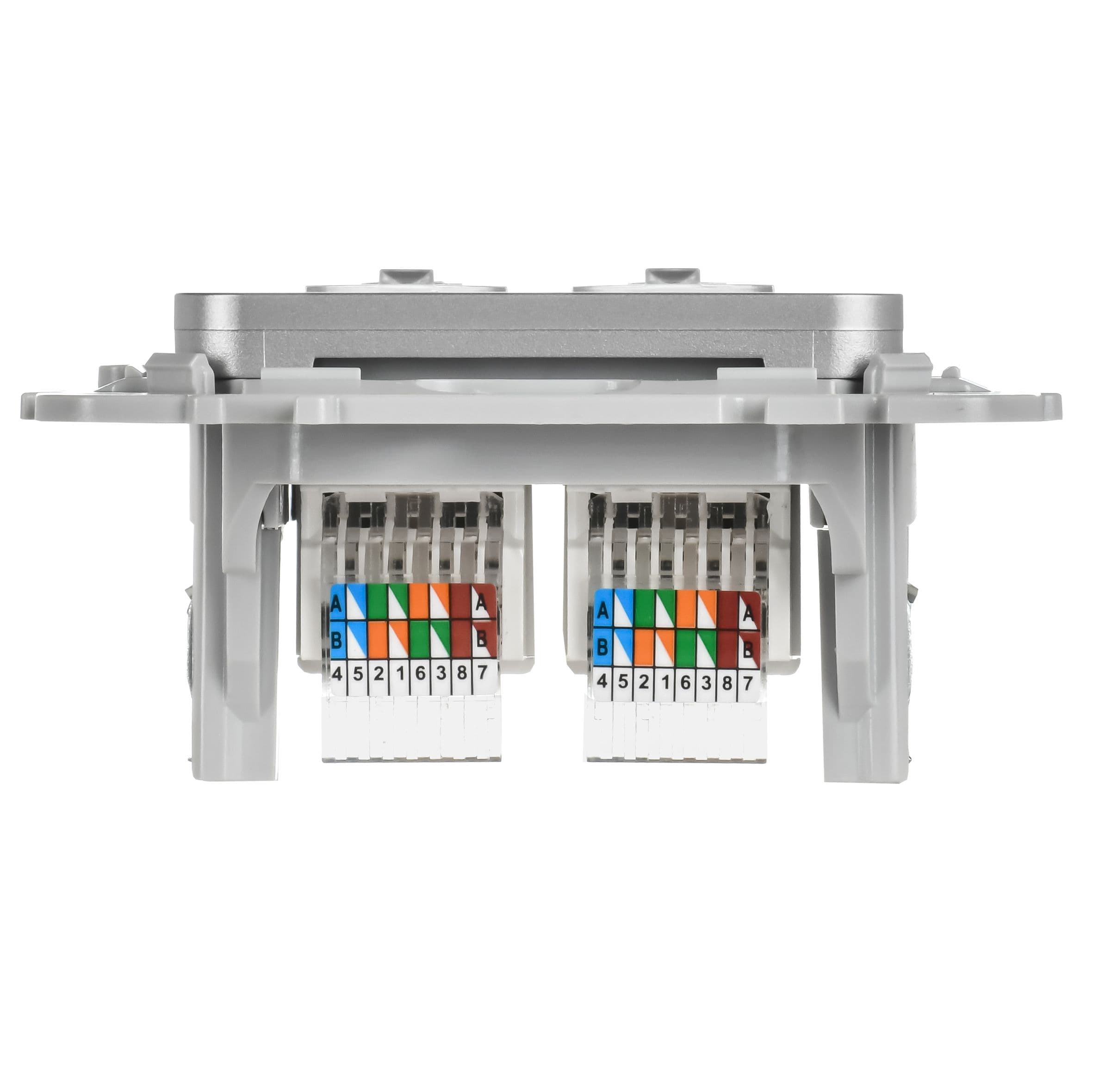 IEK FLITE Алюминий Розетка 2-местная компьютерная RJ45 категория 5Е UTP — миниатюра 4