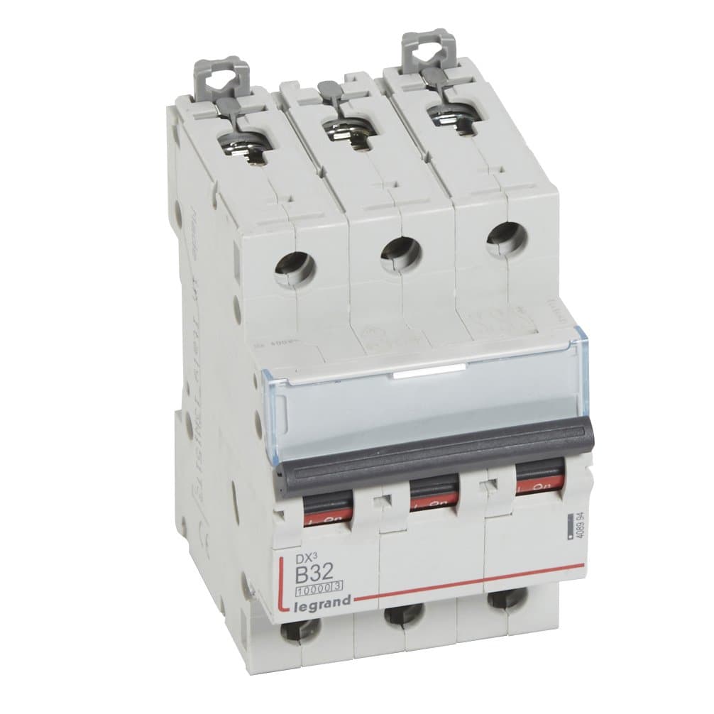 Legrand DX3 Автоматический выключатель 3P 32A (B) 10kA/16kA 408994 — миниатюра 1