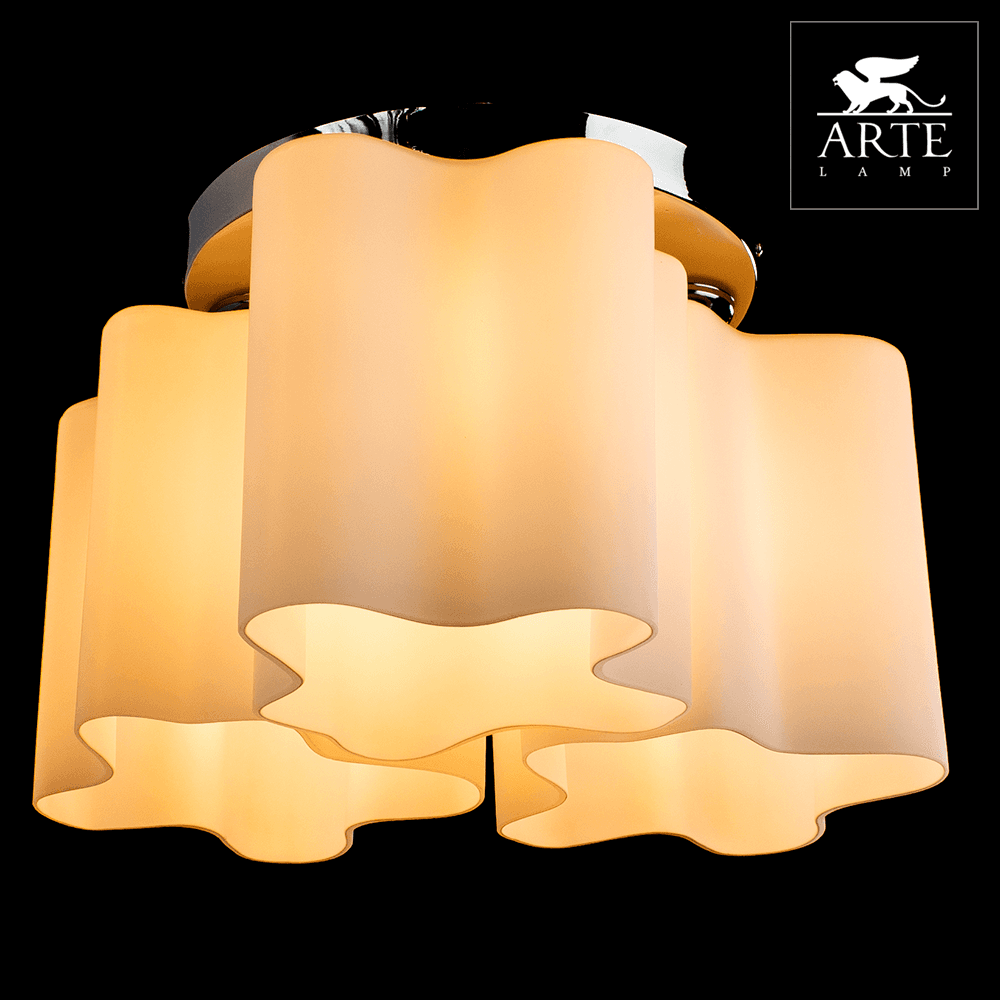 Arte Lamp Serenata Хром/Белый Светильник потолочный 3x40W 3xE27 A3479PL-3CC — миниатюра 2