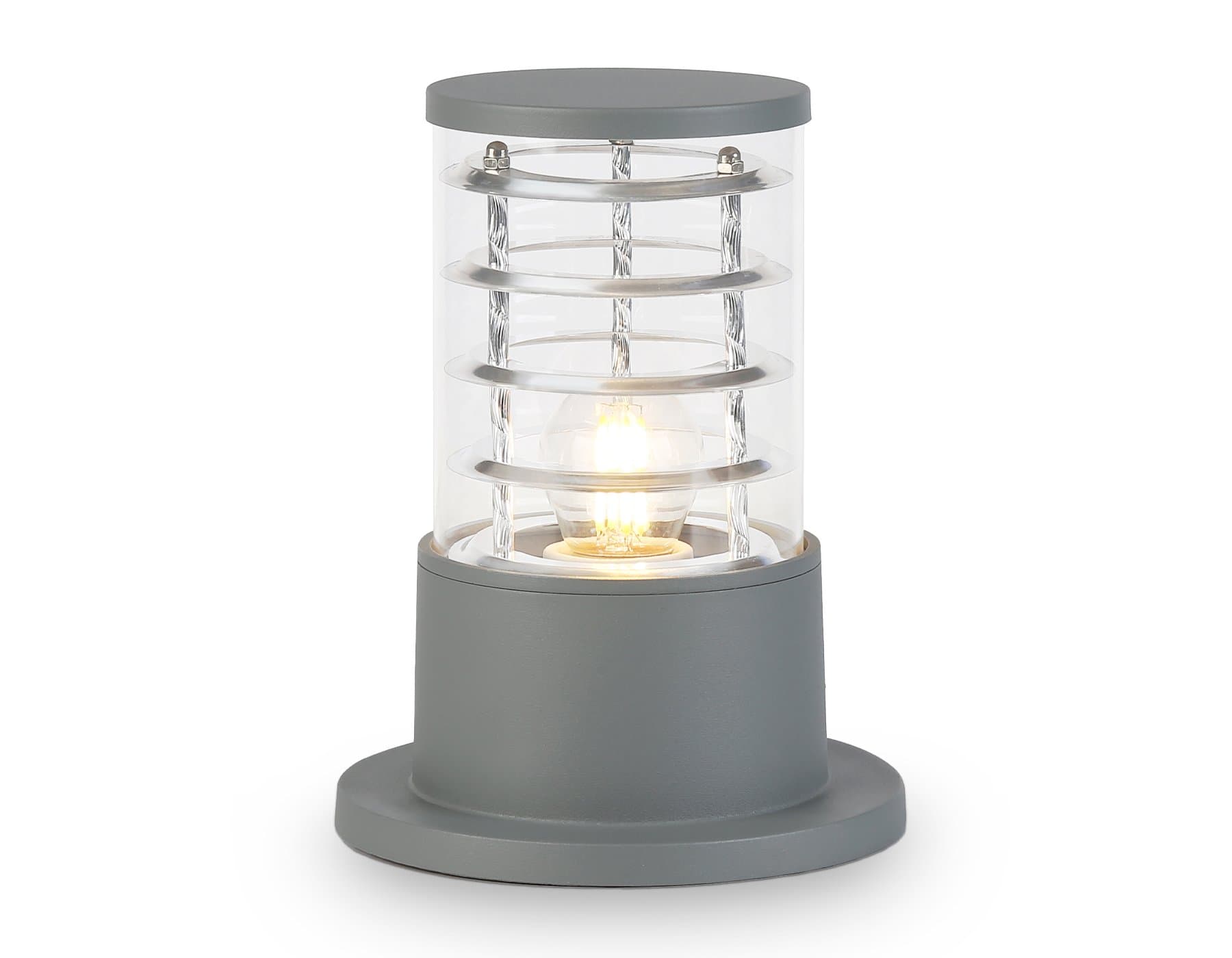 Ambrella Светильник уличный ландшафтный ST2531 GR/CL серый/прозрачный IP54 E27 max 11W D108*200