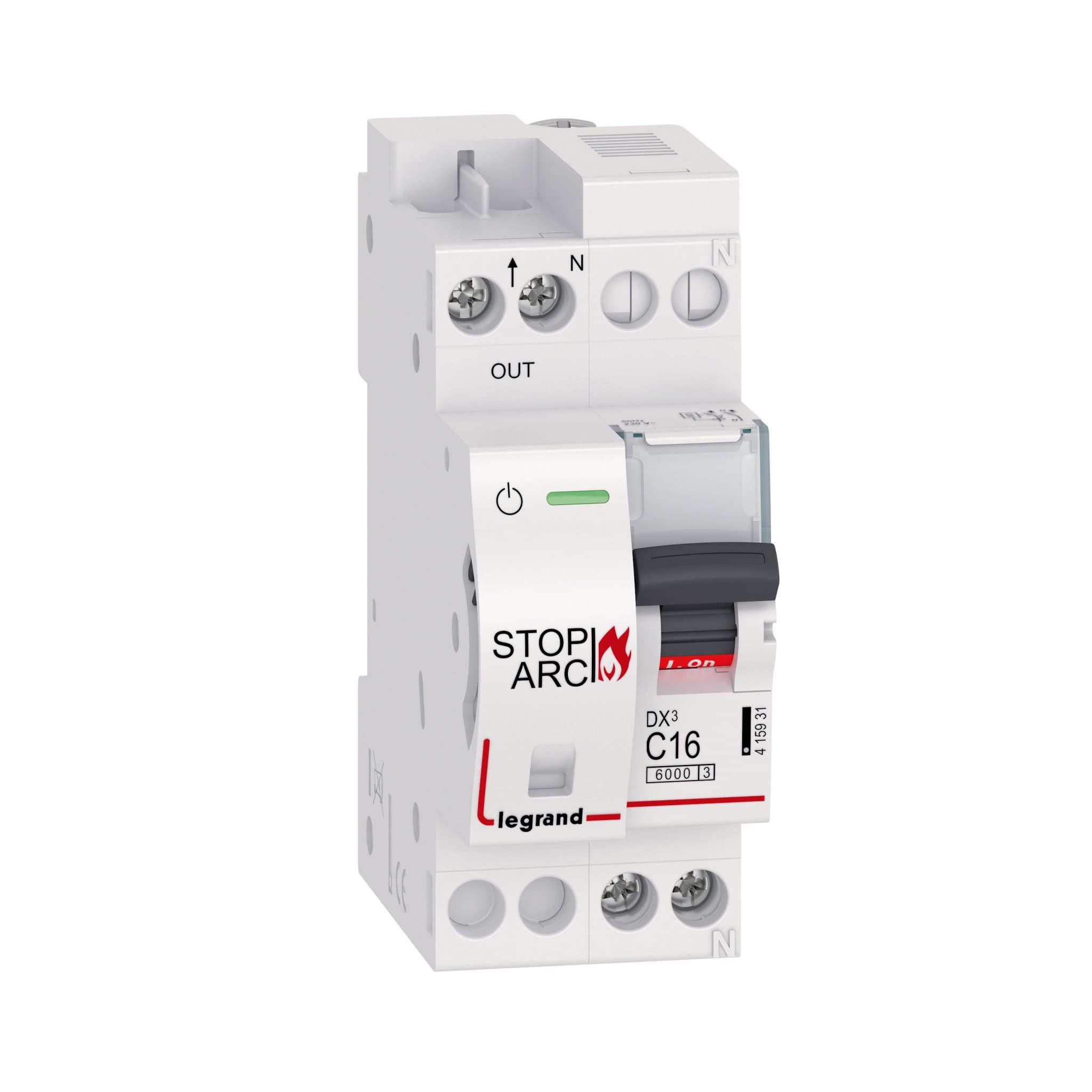 Legrand УЗДП DX3 Stop Arc 1P+N C16A 6000A (c авт. выключателем) 415931 — миниатюра 1