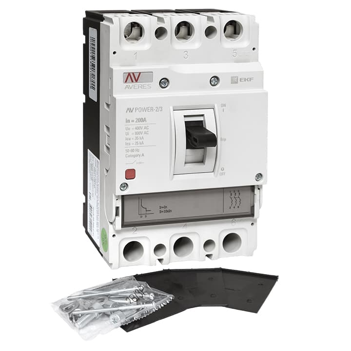 EKF Averes Автоматический выключатель AV POWER-2/3 200А 35kA TR — миниатюра 3