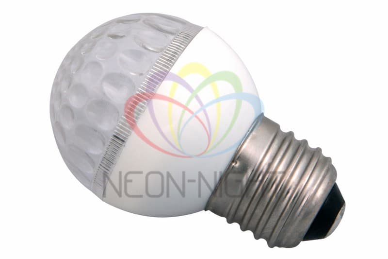 NEON-NIGHT Лампа шар e27 9 LED Ø50мм белая 405-215