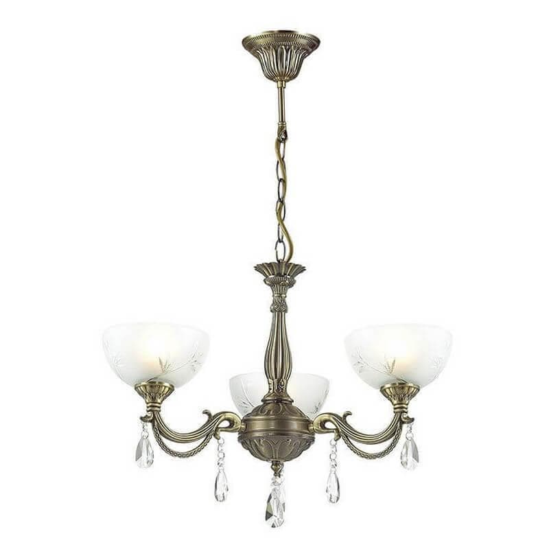 Lumion 2958/3 LN16 247 бронза/хрусталь/стекло Люстра  E27 3*60W 220V NORA