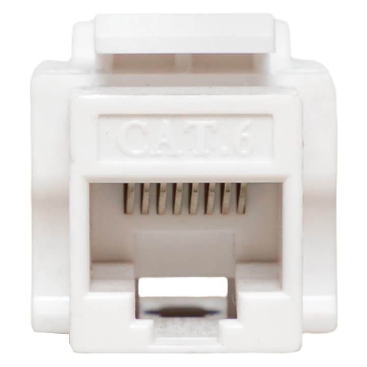 EKF TeraLINK PRO Модуль Keystone TeraLINK PRO Cat.6 RJ-45 неэкранированный 110 IDC 90 градусов белый — миниатюра 2