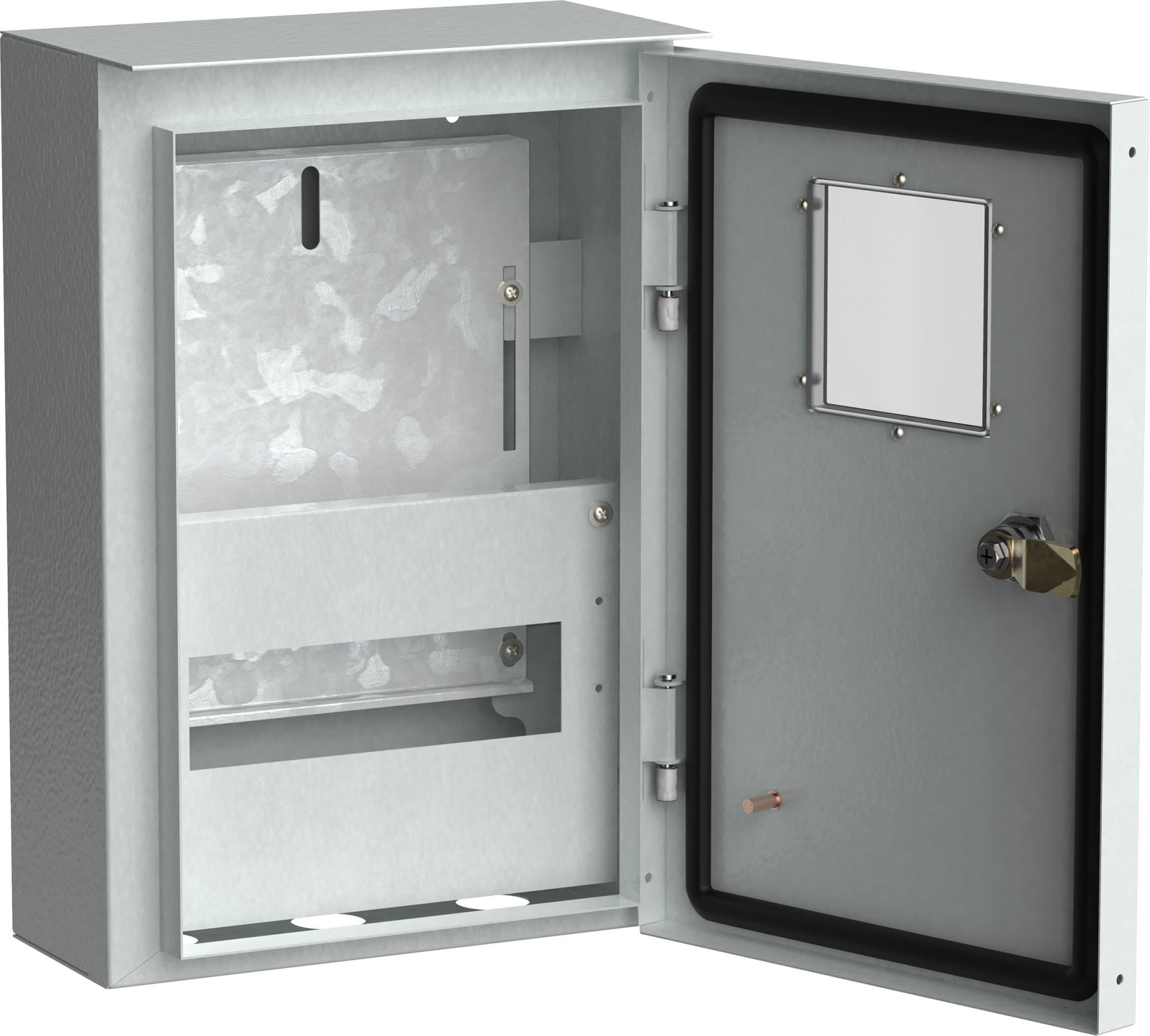 IEK TITAN Корпус металлический коттеджный ЩУРн-1/9 (370х250х135мм) У1 IP54