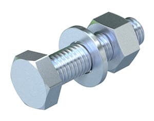 OBO Bettermann Комплект Болт+Шайба+Гайка M12x40 мм 3163113 — миниатюра 2
