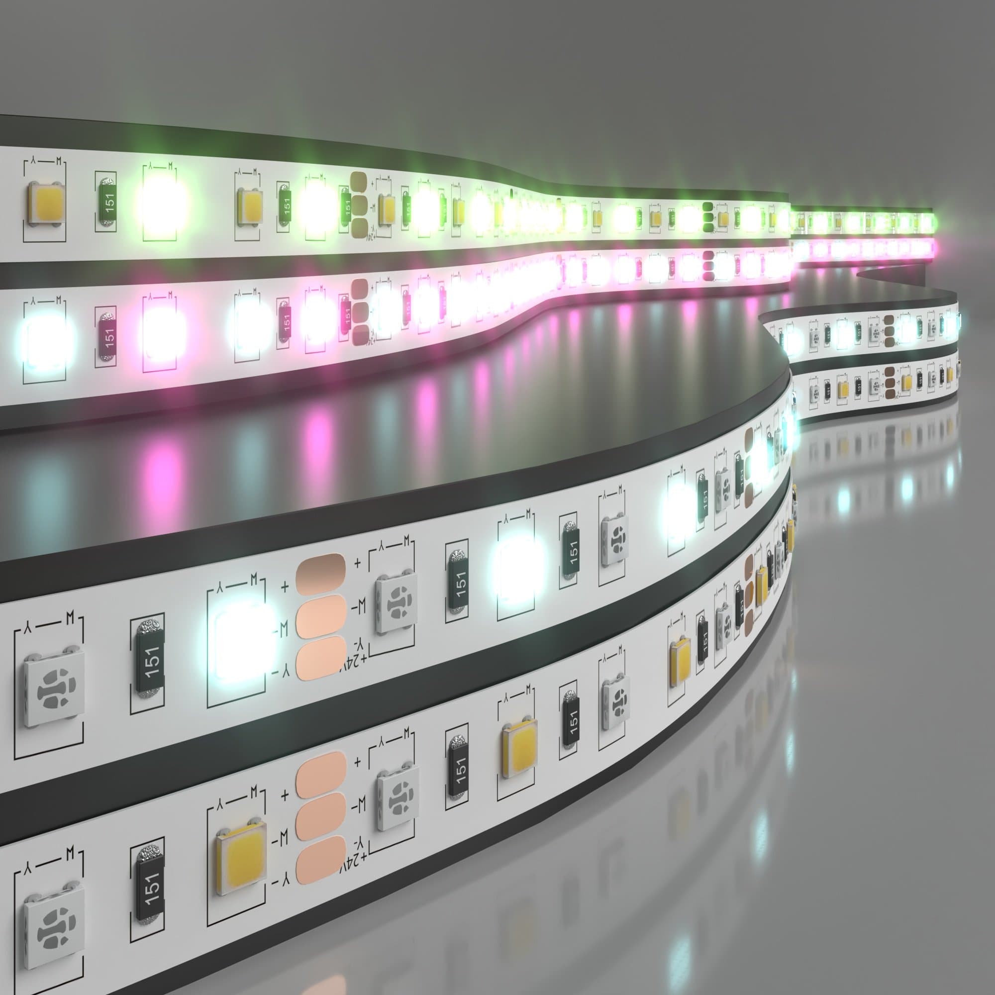 Elektrostandard Лента светодиодная 60Led 14,4W IP20 RGB 6500K холодный белый (5050+5050 24V 60Led 14,4W IP20 RGBW) a053731