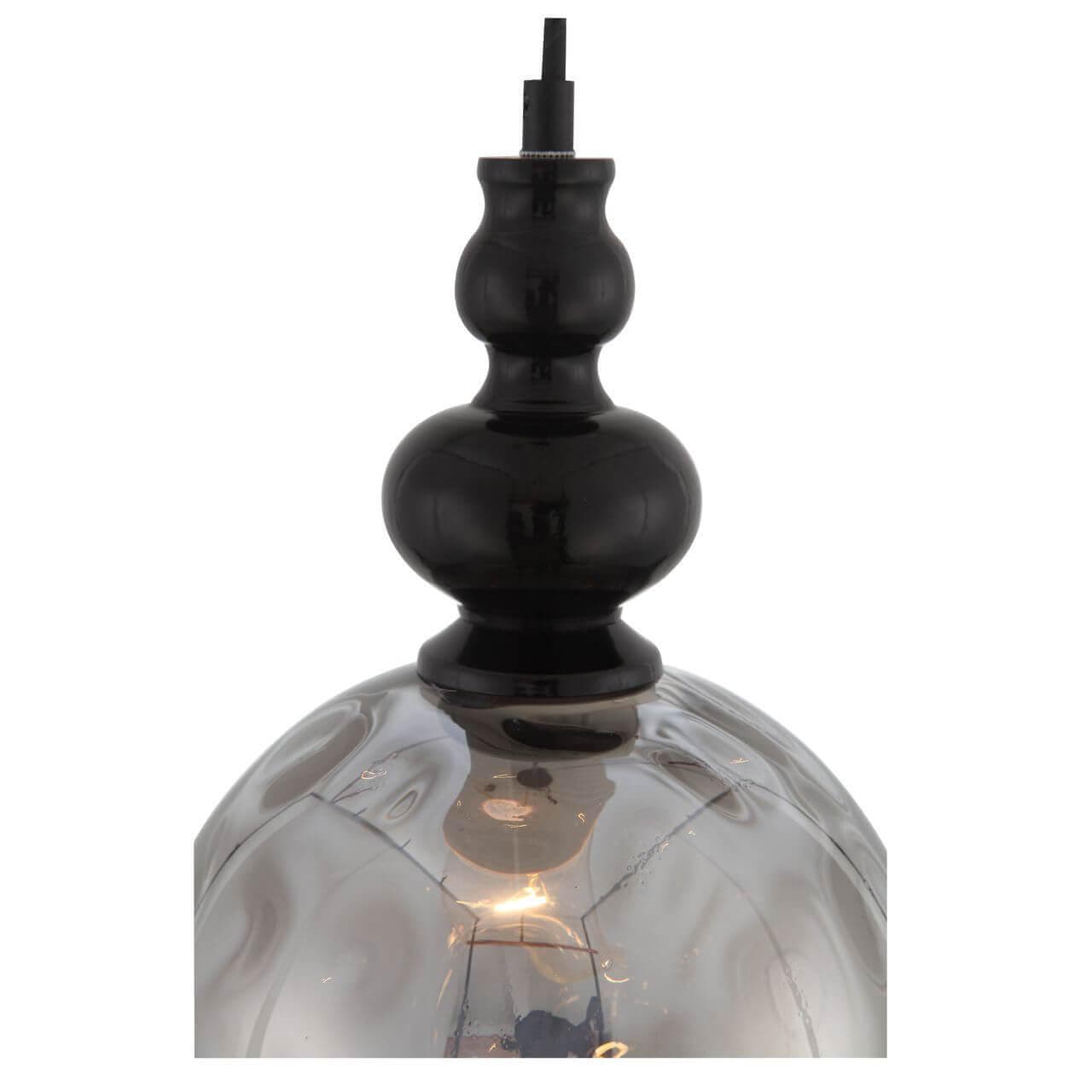 ST LUCE SL374.413.01 Подвес  Черный/Дымчатый E27 1*40W — миниатюра 3