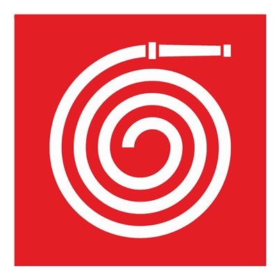 Знак наклейка F46 "Пожарный рукав" (200x200) ГОСТ 12.4.026-2015 EKF PROxima