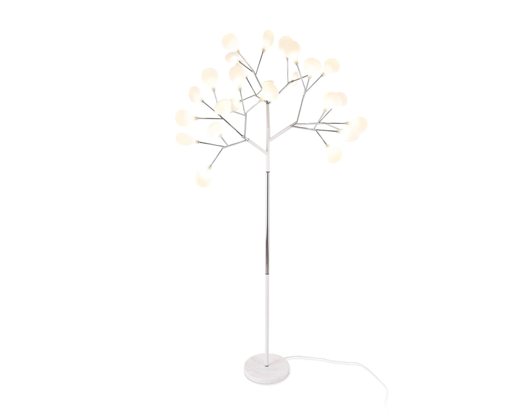 Ambrella Напольный телескопический светильник со сменной лампой TR3029/27 WH/CH белый/хром G4/27 max 20W D840*1700 (лампы LED G4 1.5W 4200K в комплект — миниатюра 1
