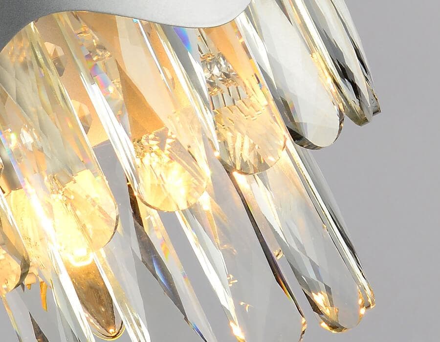 Ambrella Настенный светильник с хрусталем TR5090 SL/CL серебро/прозрачный E14/2 max 40W 260*180*150 — миниатюра 3