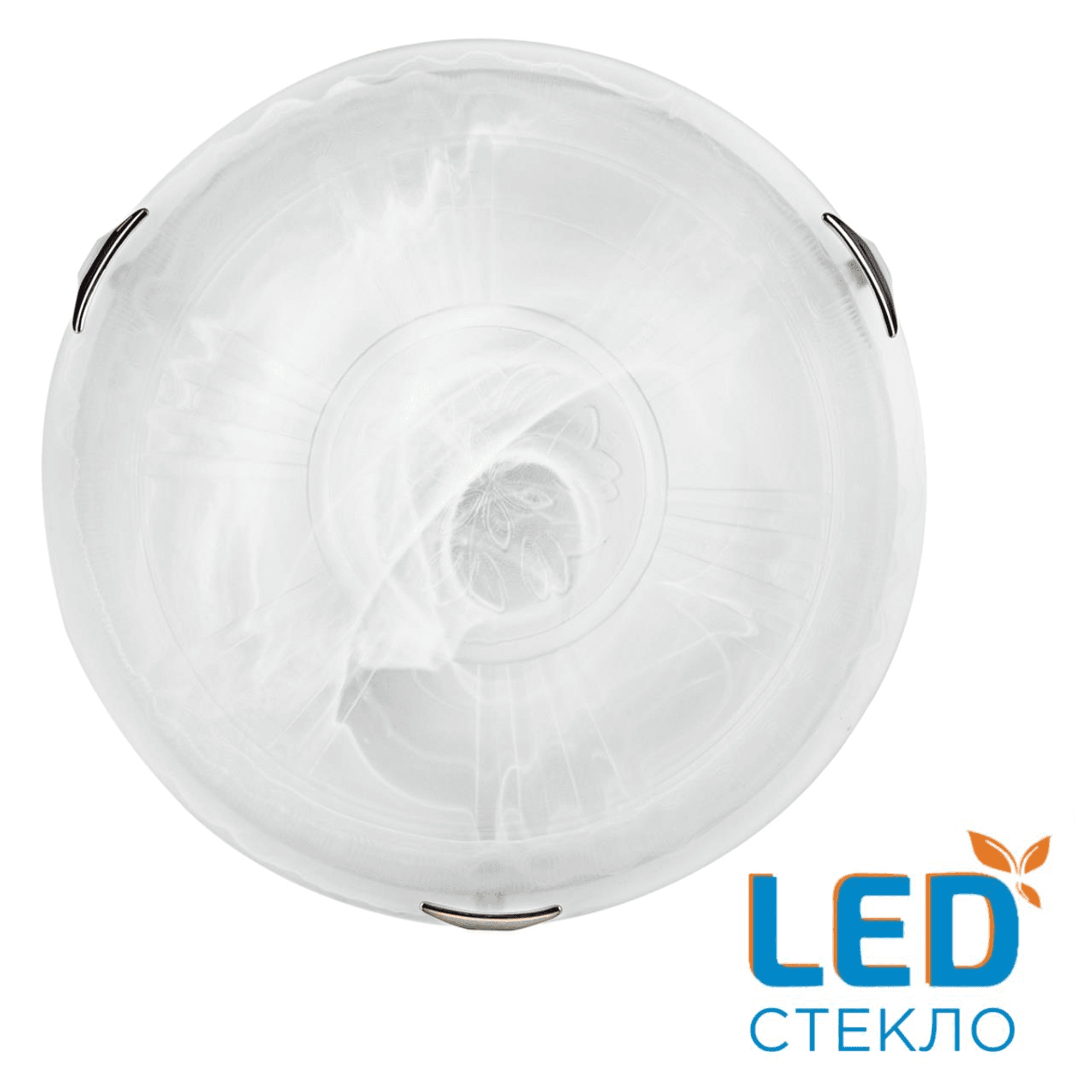 Sonex 7601/DL SNOK SN Светильник стекло/белое/хром LED 48Вт 4000K D405 IP20 LUFE