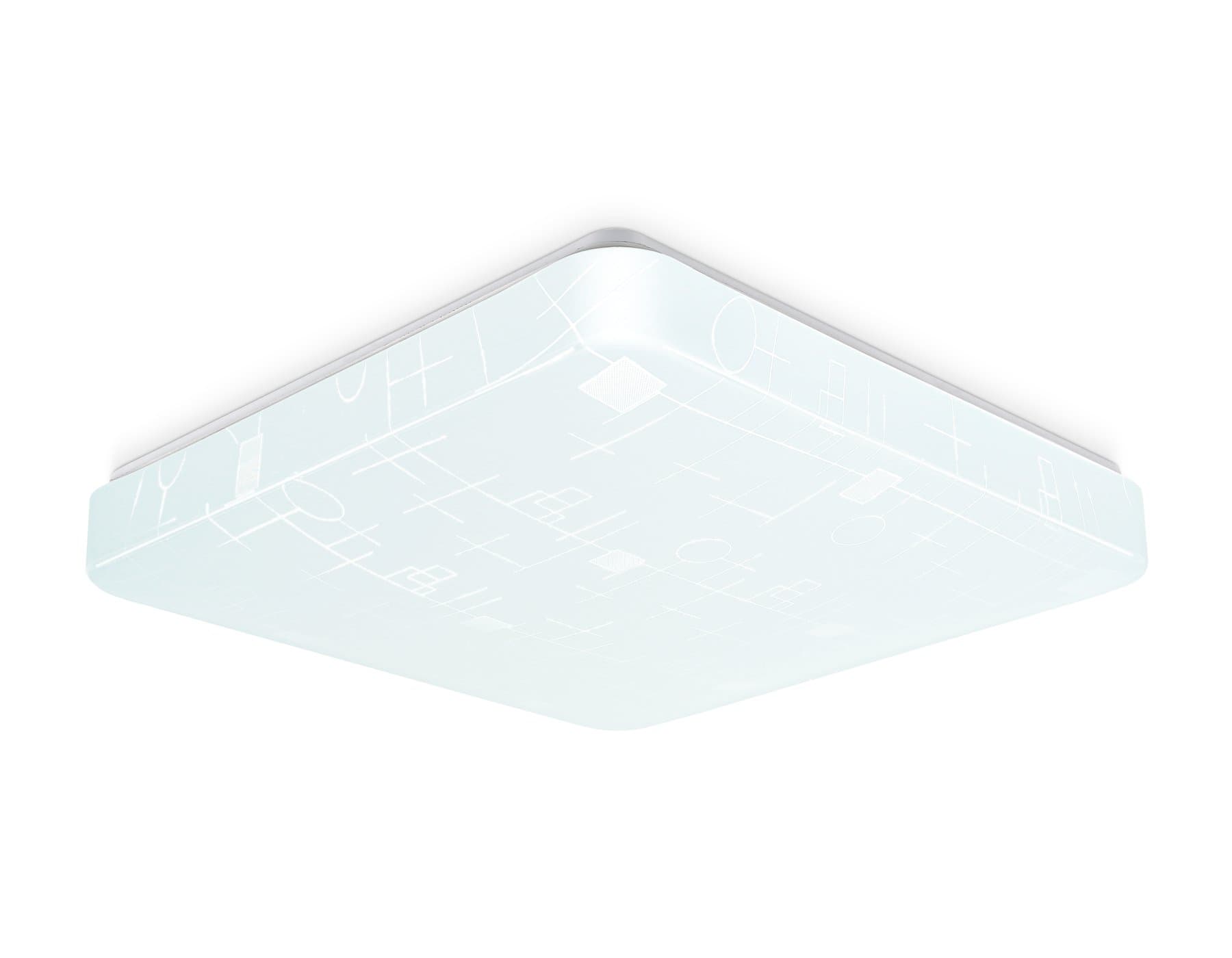 Ambrella Потолочный светодиодный светильник FZ1156 WH белый 30W 6400K 370*370*85 (Без ПДУ)