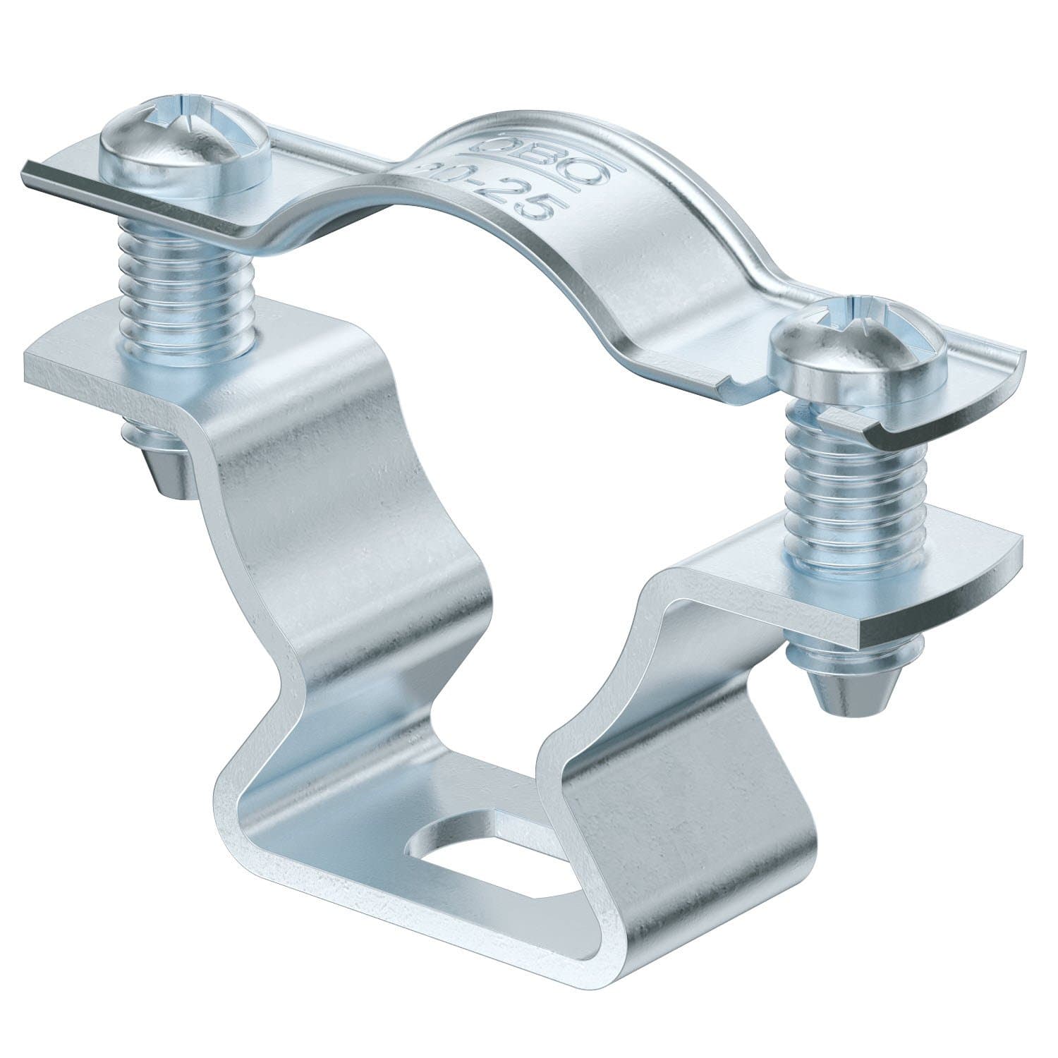 OBO Bettermann 1362768 ASL 733 25 G Крепежная скоба дистанционная 20-25 мм (с продольным отверстием) с гальваническим покрытием