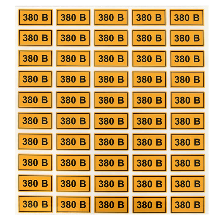 EKF PROxima Наклейка "380В" (20х40мм.) — миниатюра 3