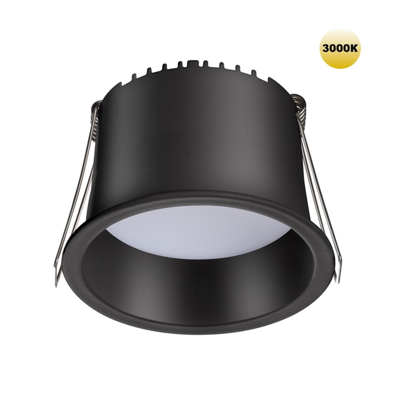 Novotech 359235 SPOT NT23 000 черный Светильник встраиваемый светодиодный IP20 LED 9W 220V 540Лм 3000К TRAN