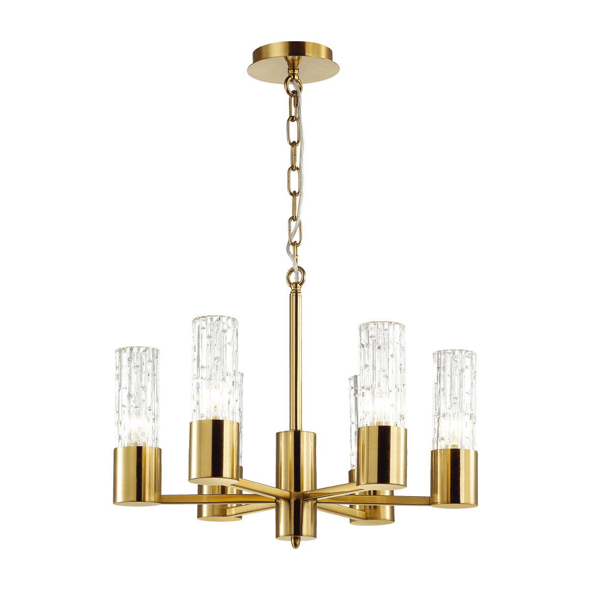 Odeon Light 4841/6 HALL ODL21 333 золото/металл/стекло Люстра E14 6*40W SABANO — миниатюра 2