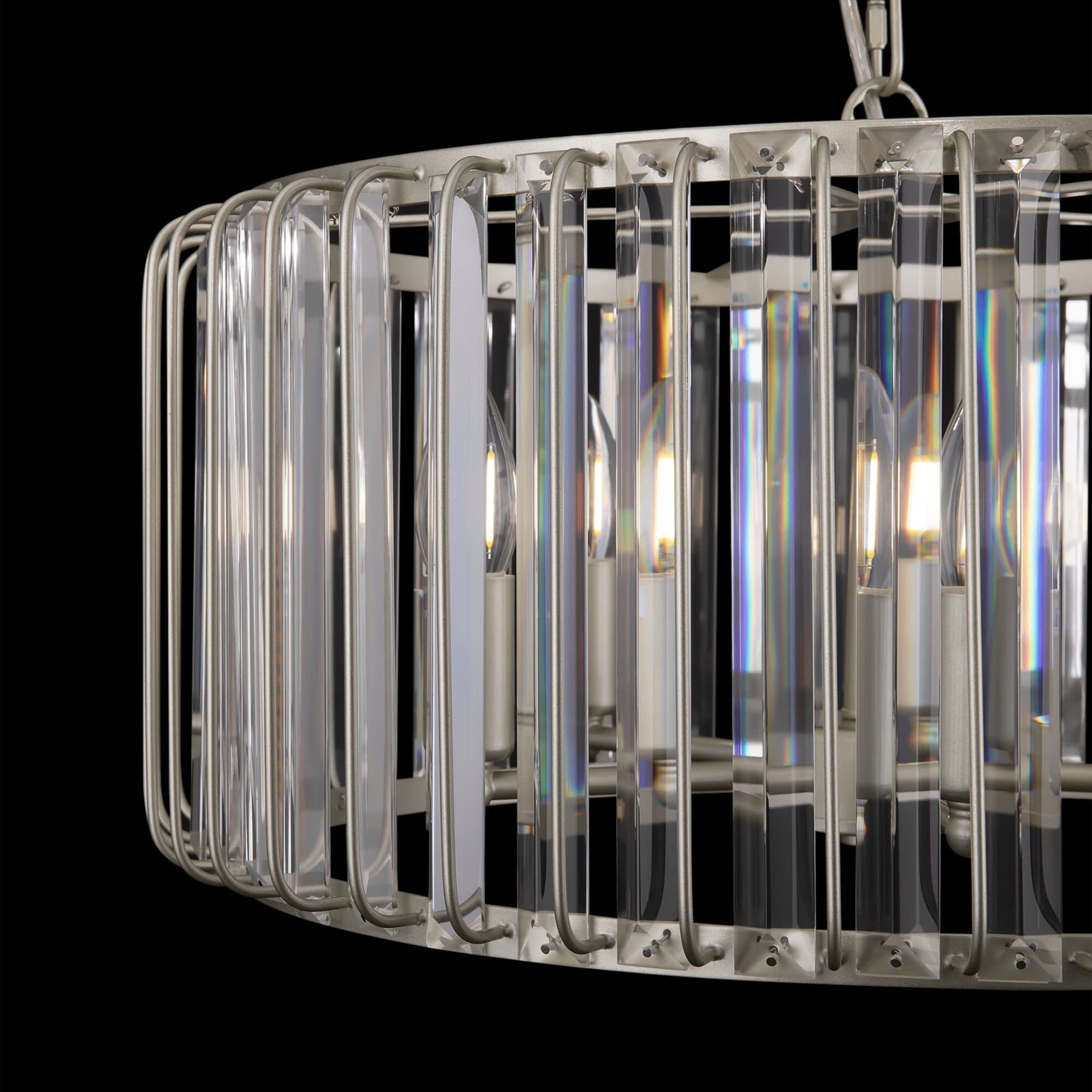 Freya Crystal Матовое серебро шампань Светильник подвесной FR1005PL-05SC — миниатюра 5