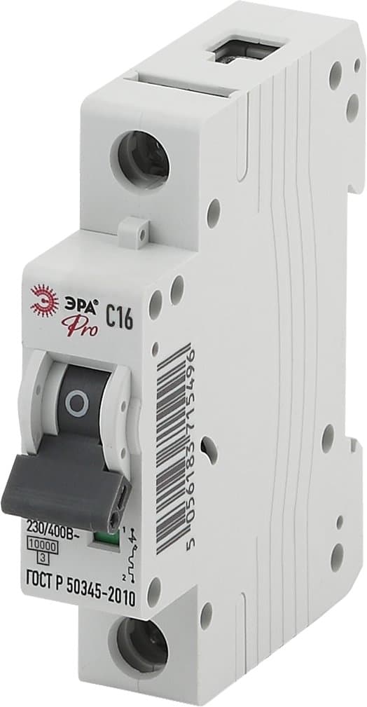 ЭРА NO-901-43 Pro Автоматический выключатель ВА47-100 1P 16А кривая C