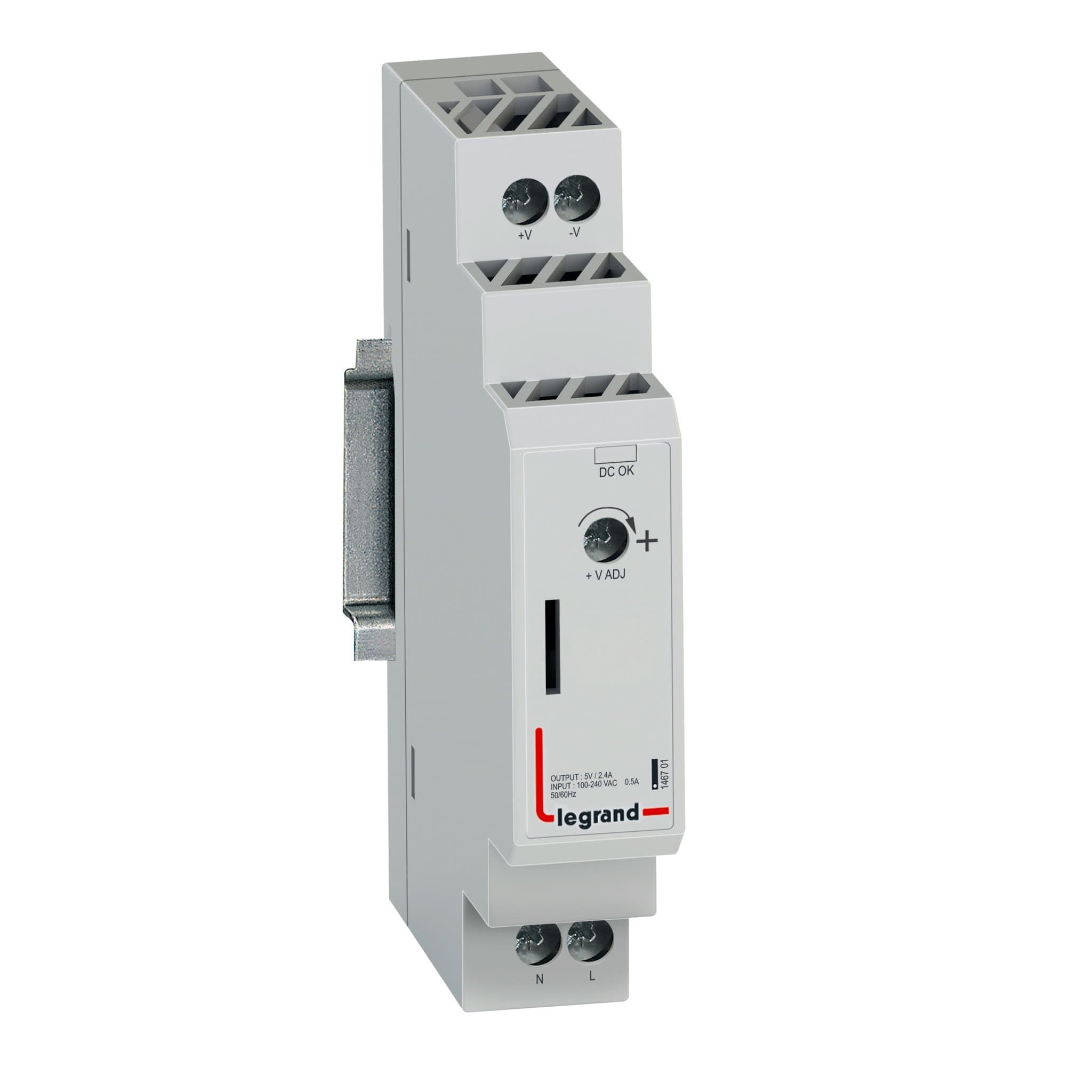 Legrand Блок питания 5В 12Вт регулируемый выход 146701
