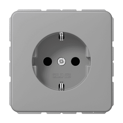 JUNG SCHUKO®-розетка 16 A / 250 B ~ , серая CD1521GR
