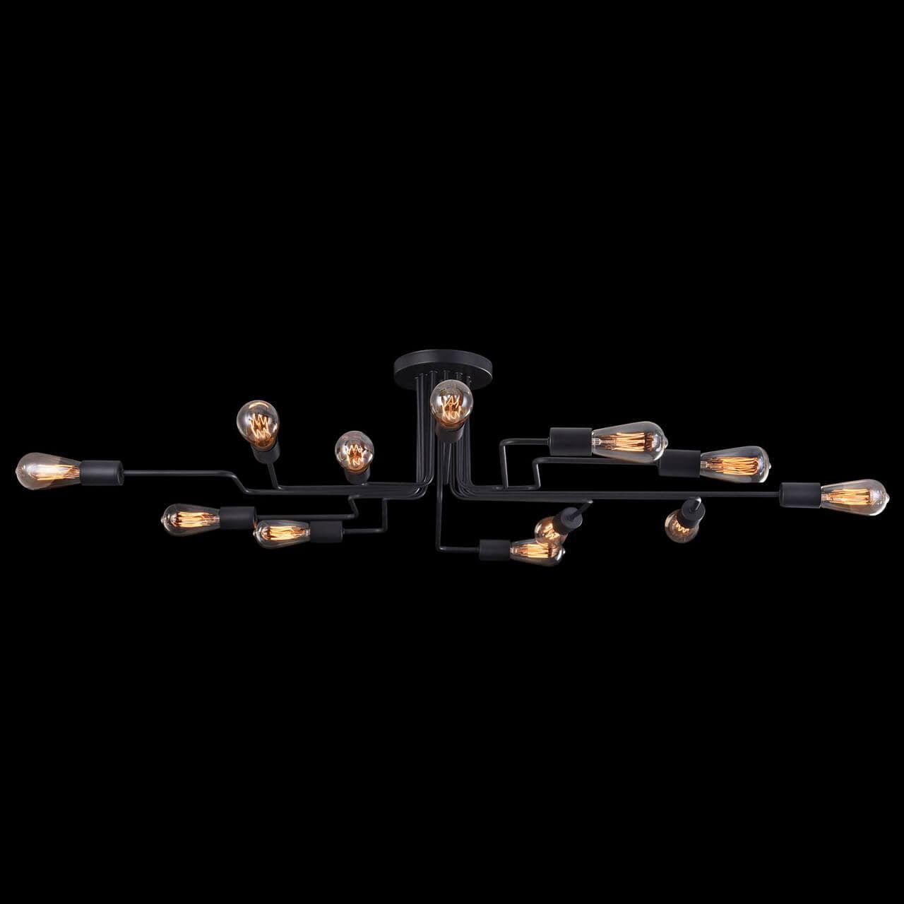 Maytoni Loft Gilbert Черный Потолочный светильник 12xE27 60W T532CL-12B — миниатюра 10
