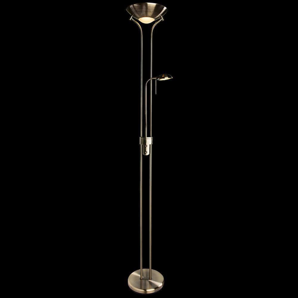 Arte Lamp Duetto Бронза Торшер 230W/33W R7S-118MM/G9 1x2300,1x330lm A4329PN-2AB — миниатюра 5