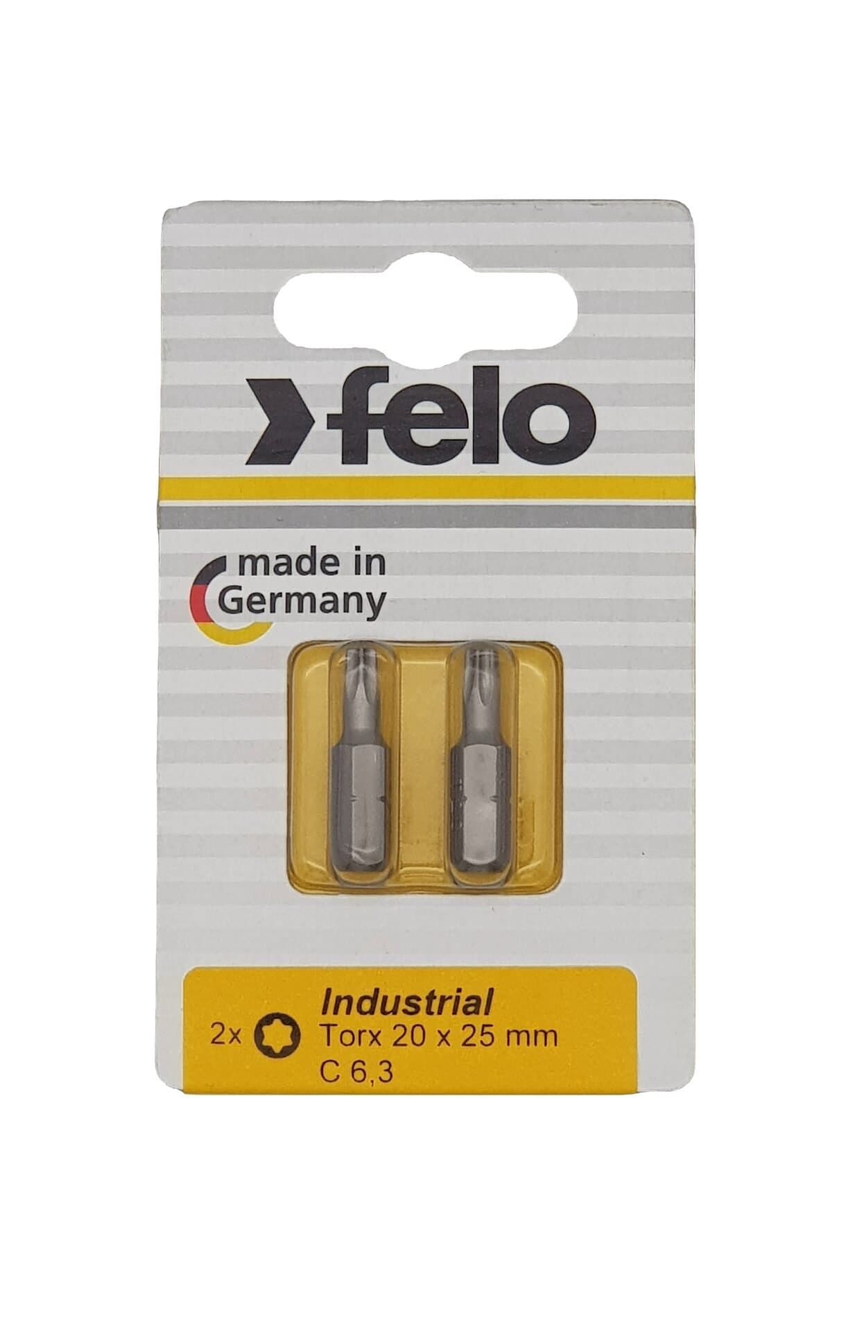 Felo Бита Torx 20X25, серия Industrial, 2 шт в блистере 02620036 — миниатюра 3