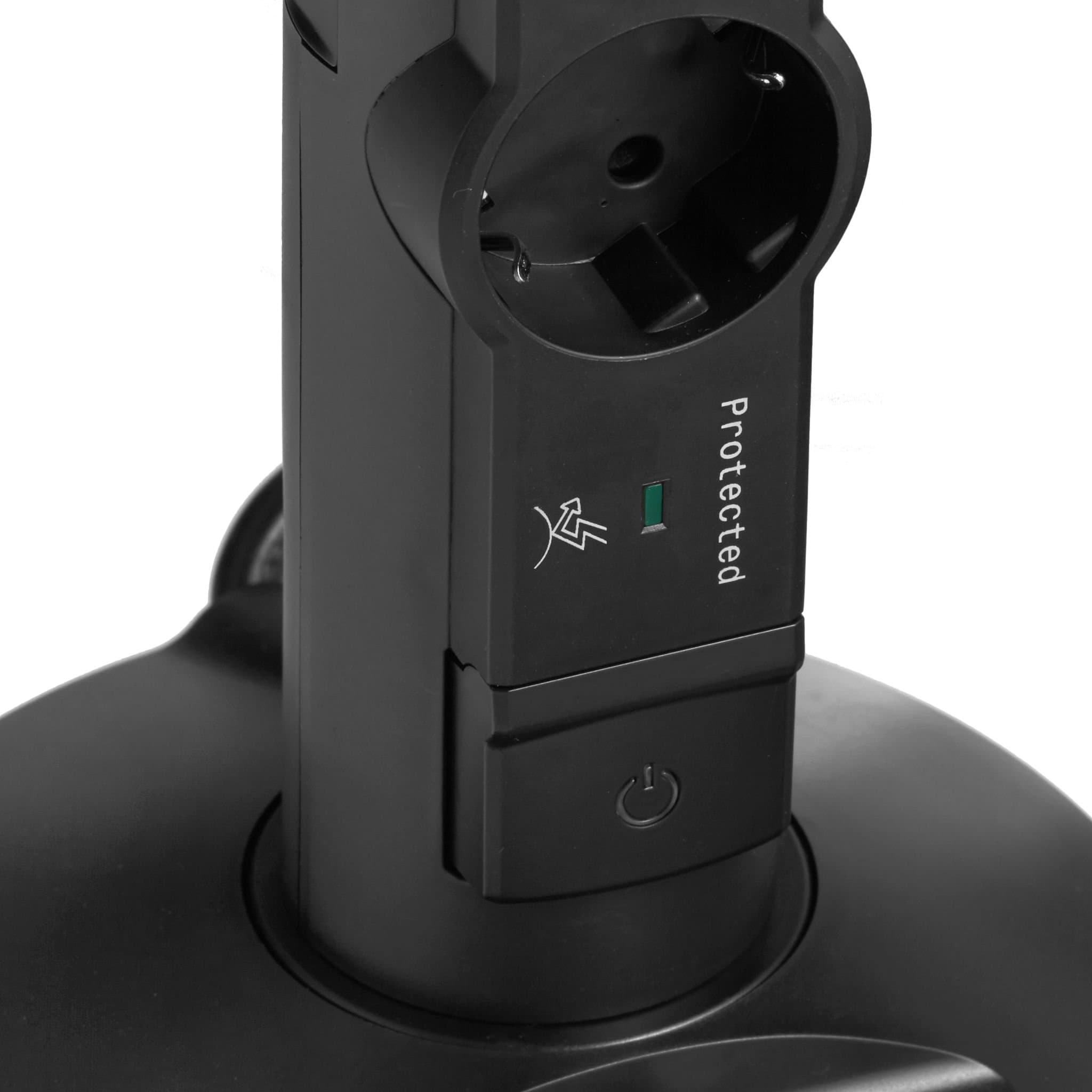 Legrand Черная Стойка 2хUSB+microUSB+4x(2К+З) с кабелем длиной 1,5 м 694619 — миниатюра 2