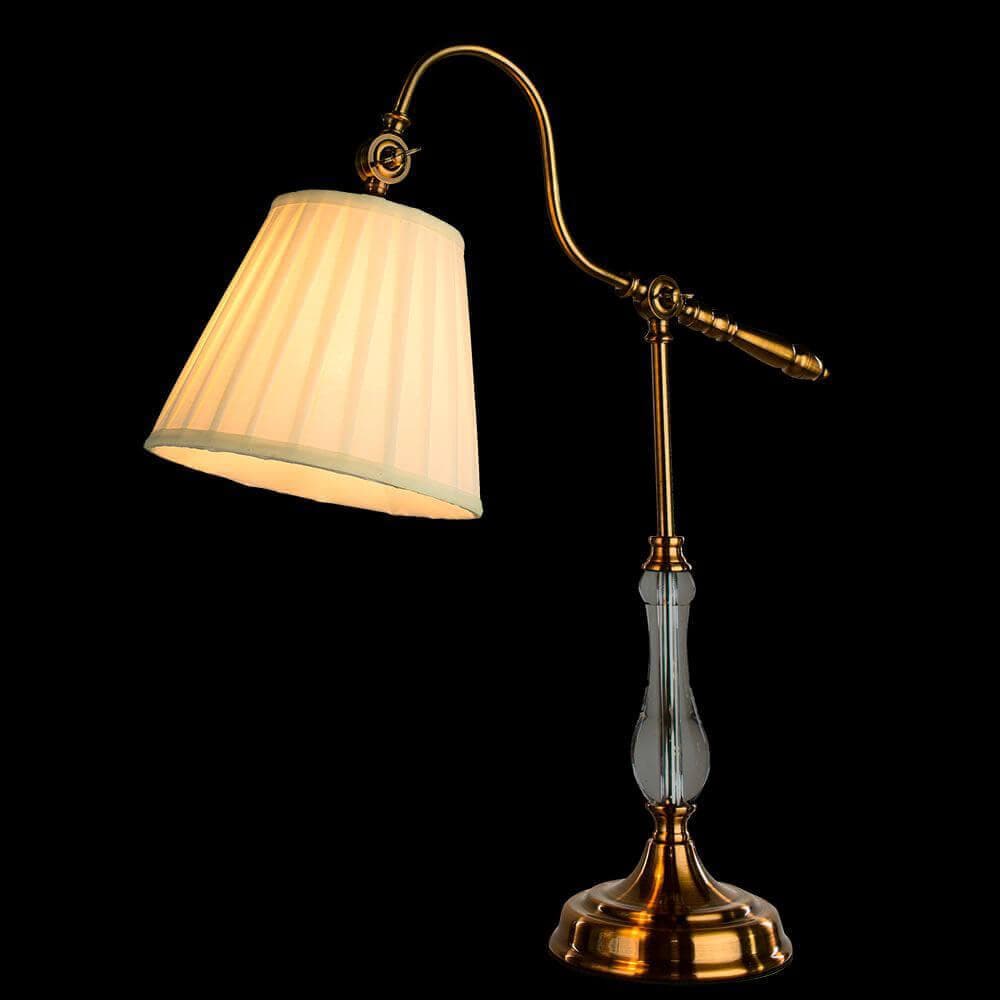 Arte Lamp Seville Бронза/Белая Лампа настольная декоративная 60W E27 A1509LT-1PB — миниатюра 5