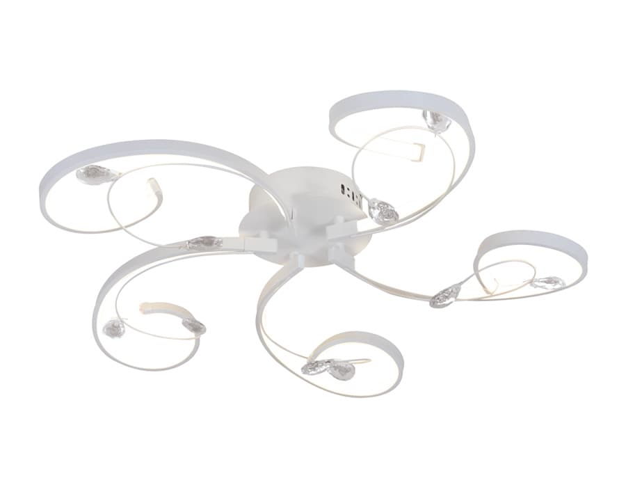 Ambrella Потолочный светодиодный светильник LC571/5 WH белый 65W 4200K 630*630*140 (Без ПДУ)