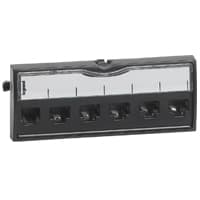 Legrand LCS Вставка с 6 коннекторами RJ 45 - Кат.5 - UTP - для патч-панелей 033554