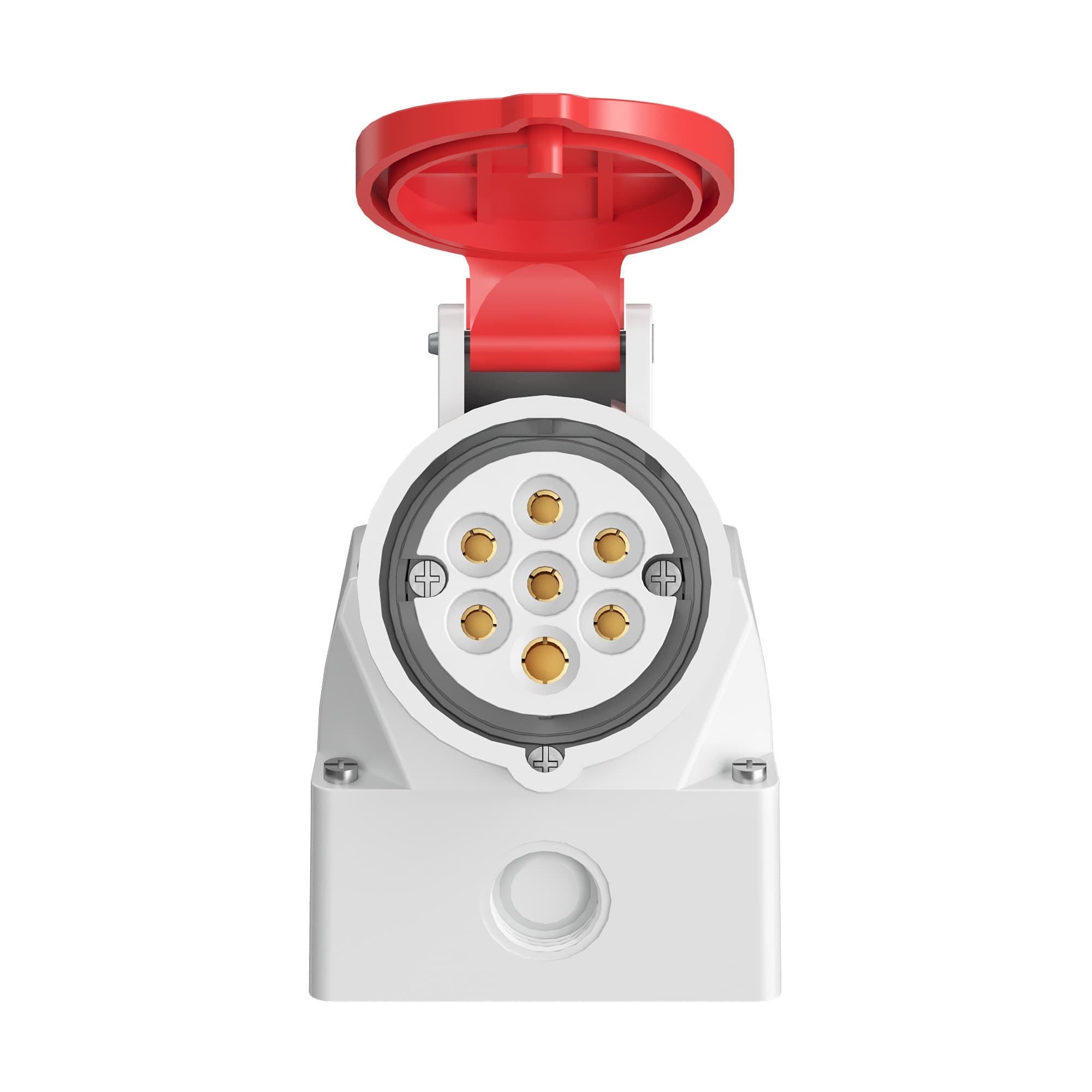 Розетка настенная WS IP44 16A 6P+E 400В — миниатюра 3