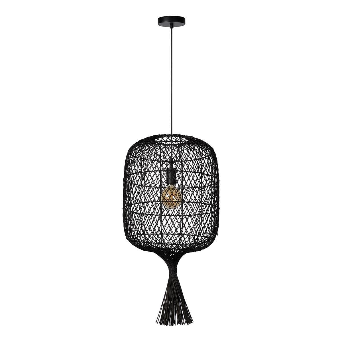 Lucide GARVE Светильник подвесной Ø 40 cm 1xE27 Black 03436/40/30 — миниатюра 1