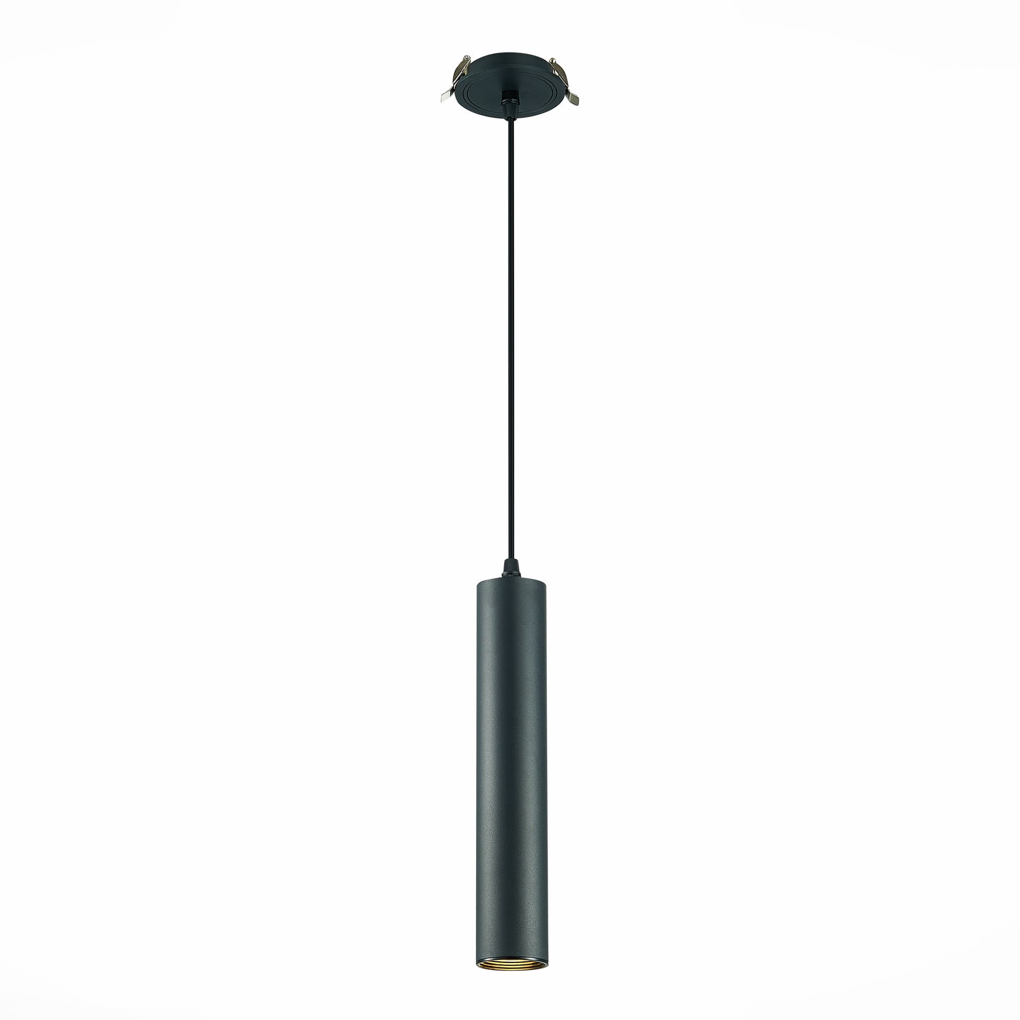 ST LUCE ST151.408.01 Встраиваемый подвес Черный GU10 1*50W IP20 D54xH290 220V Без ламп
