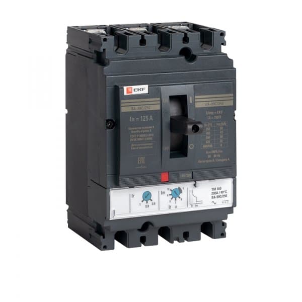 EKF PROxima Автоматический выключатель ВА-99C (Compact NS) 250/125А 3P 45кА — миниатюра 1